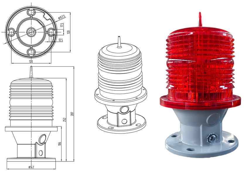 Z-DHB122型航空障碍灯